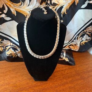 Givenchy Rare Vintage Silver-Tone Snake Chain Necklace -Authentic